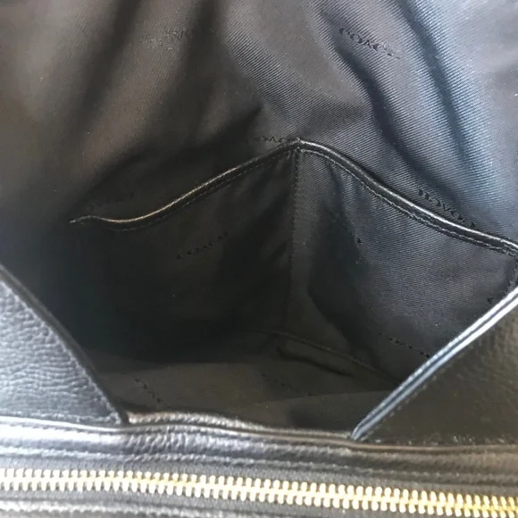 Coach Black Shoulder Bag with Gold Accents - Picture 6 of 13